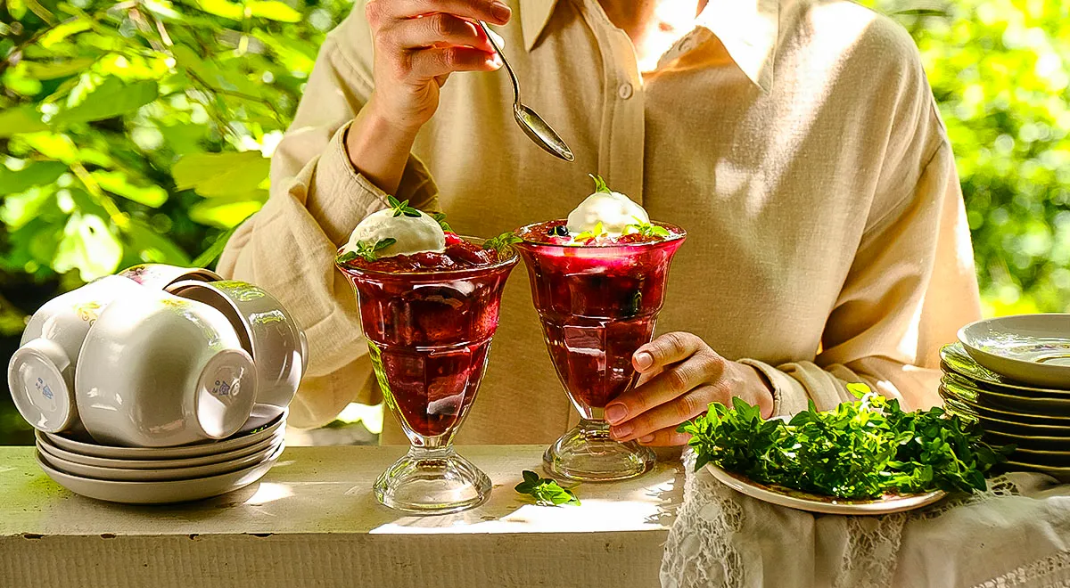 Рецепт киселя из ягод и вишневого сока