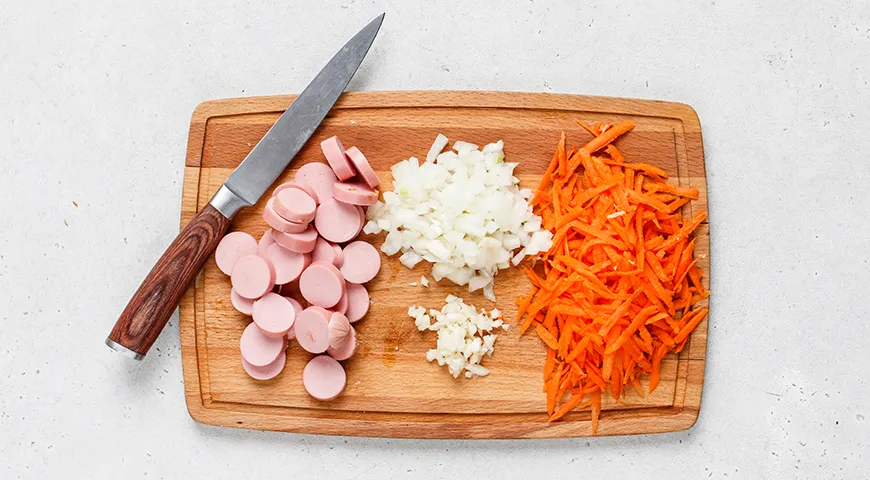 Подлива из сосисок к макаронам