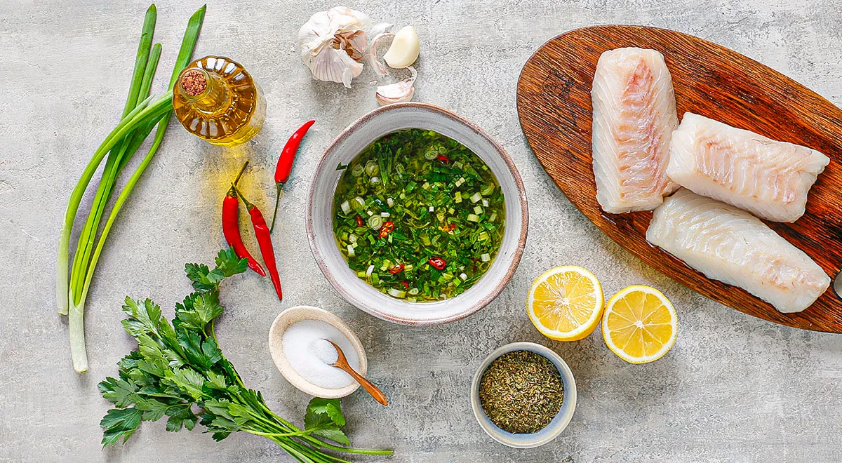 Лимонный маринад с травами