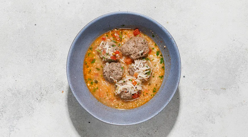 Суп харчо с фрикадельками