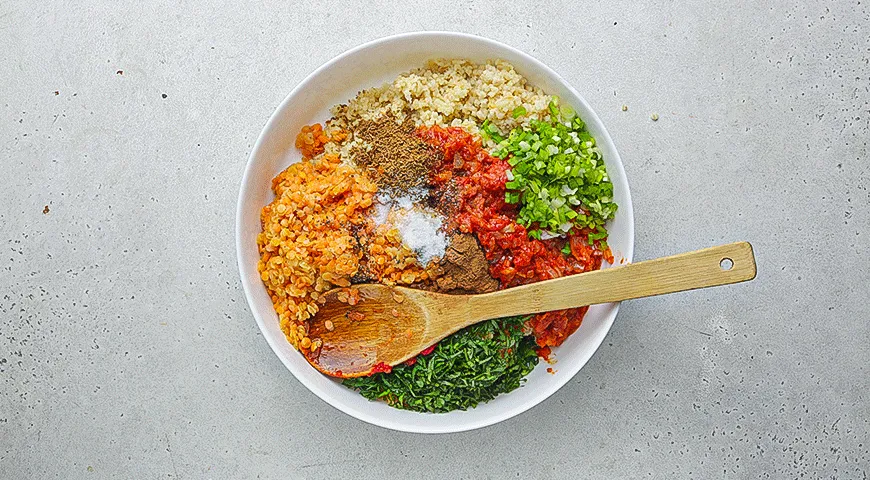 Котлеты из чечевицы с булгуром