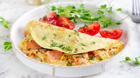 Омлет с рыбой