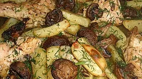 Рецепты с картофелем, курятиной и шампиньонами