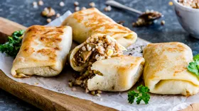 Рецепты с мукой пшеничной, крупой и шампиньонами