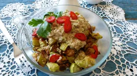 Рецепты на обед с соусами и кабачком