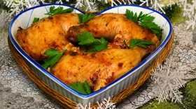 Куриные окорочка, запеченные в кетчупе