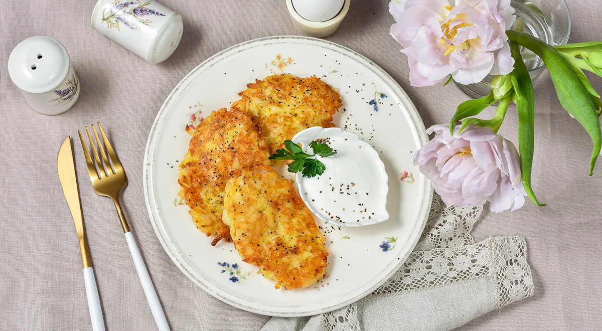 Хашбраун с сыром