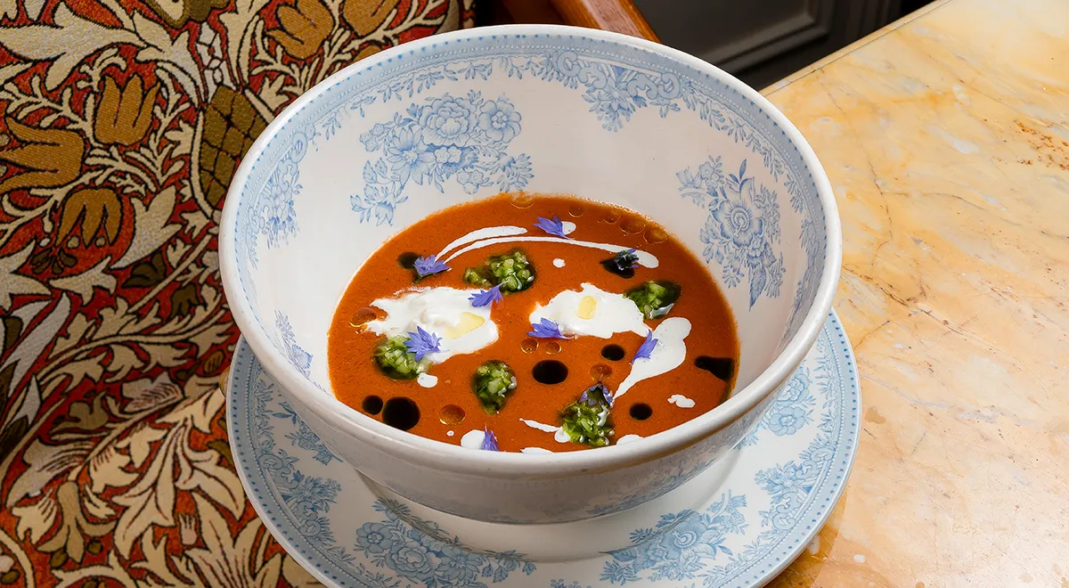 Рецепт гаспачо из узбекских томатов и перца рамиро