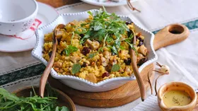 Рецепты с грибами и пшеном