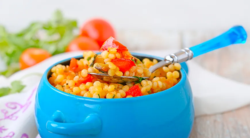 Птитим с овощами