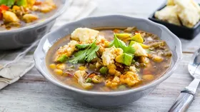 Суп из чечевицы с овощами и сыром