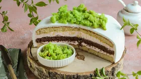 Бисквитный «мох» в духовке