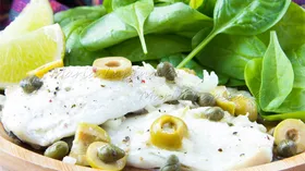 Рецепты с рыбой, маслом оливковым и оливками