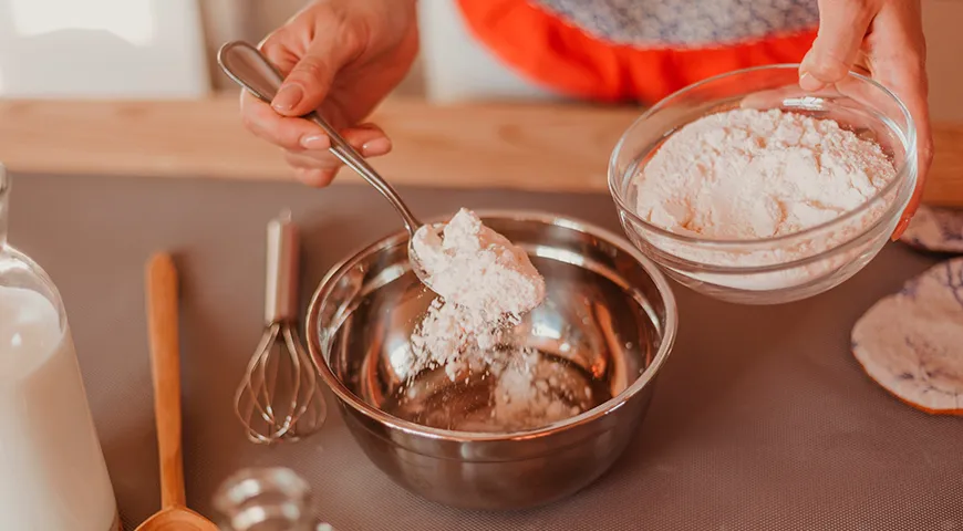 В 1 столовой ложке от 30 до 40 г пшеничной муки 