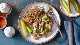 Рецепты с грибами, мукой пшеничной и сливочным маслом