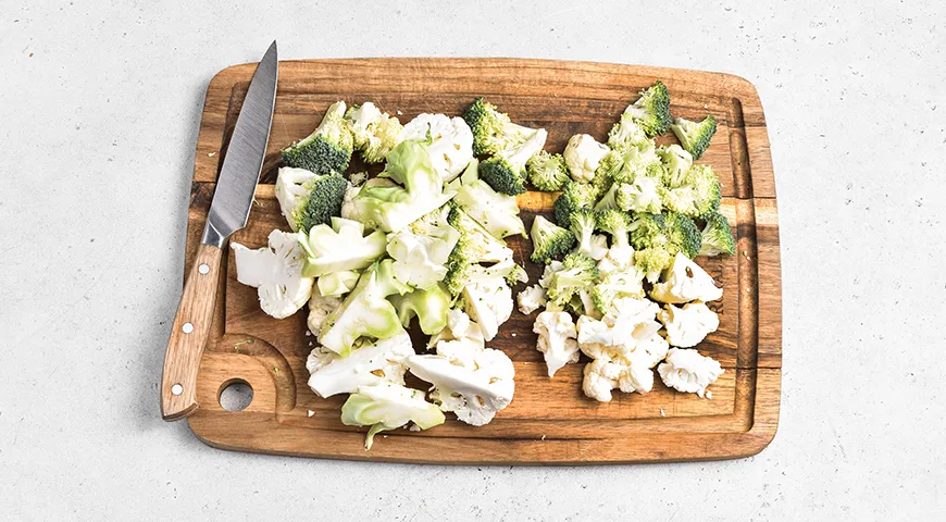 Суп из брокколи и цветной капусты