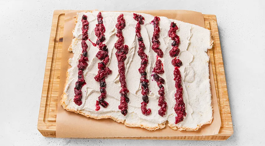 Меренговый рулет без сахара