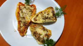 Перец под сыром.
