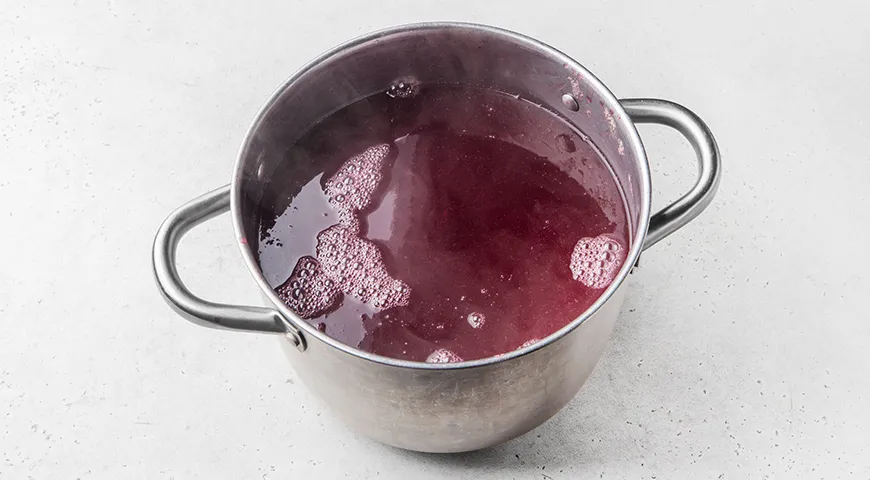 Кисель из варенья черной смородины