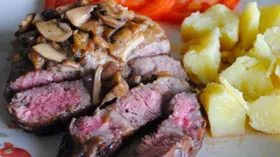 Рецепты с грибами, алкоголем и говядиной