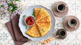 Лепешки с яйцом куриным