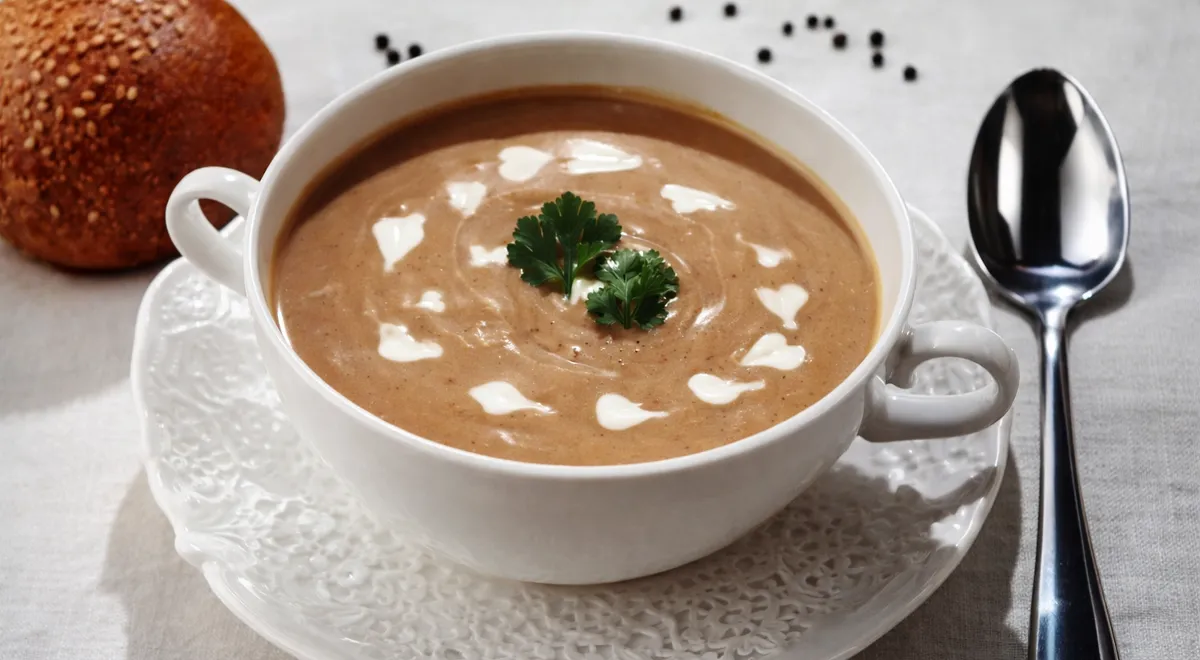 Чечевичный суп на курином бульоне