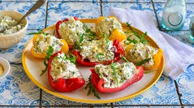 Рецепты с сладким перцем и сыром сливочным