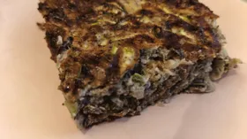 Запеканка из кабачка с ржаной мукой и псиллиумом