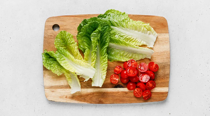 Цезарь-ролл с креветками