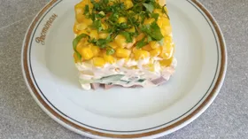 Салат с говяжьим языком