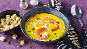 Суп с креветками