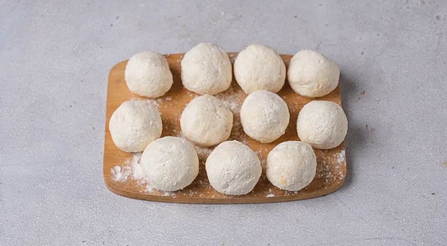 Ленивые вареники с голубикой