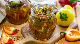 Болгарский перец по-корейски на зиму