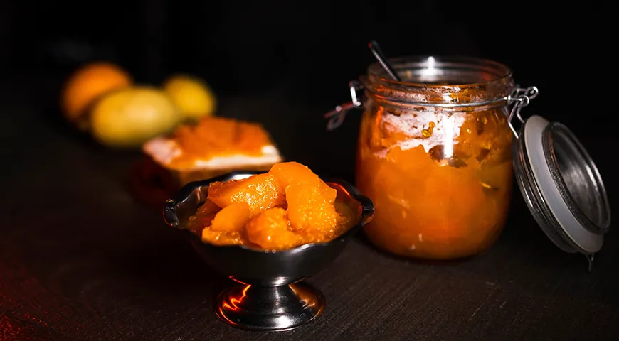 Варенье из тыквы с апельсином, лимоном и имбирем