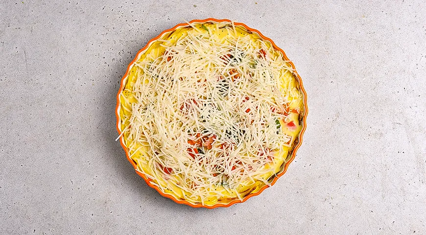 Киш с картофельной корочкой