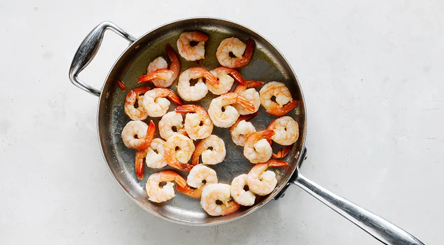 Паэлья с королевскими креветками, пошаговый рецепт с фото на 400 ккал