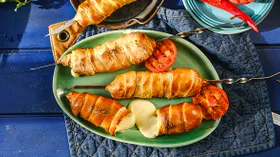 Хачапури на шампуре на мангале