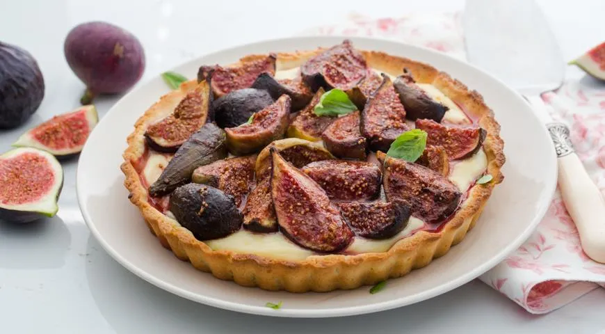 Песочный пирог с инжиром