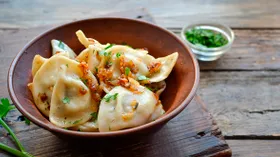 Вареники с грибами