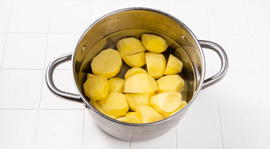 Пюре с сыром и луком