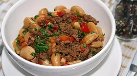 Рецепты с овощами, мясом и фасолью белой