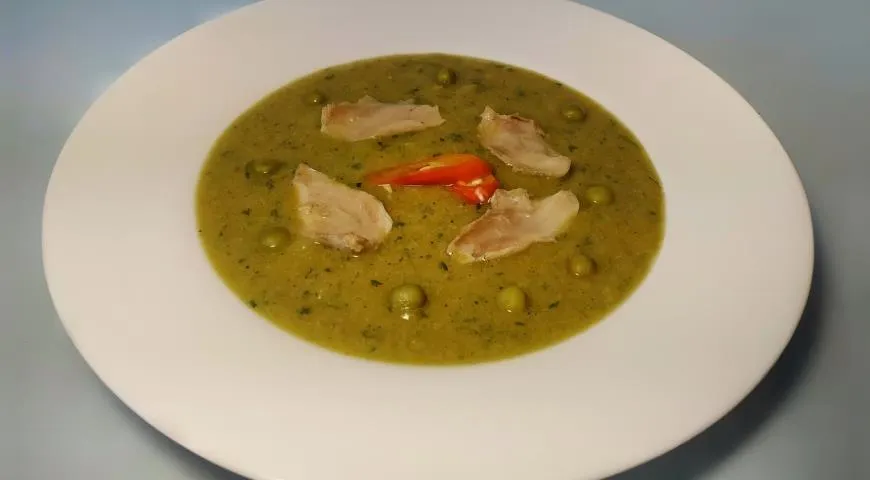 Гороховый суп пюре с курицей