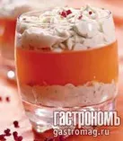 Желе из грейпфрута с сыром и розовым перцем