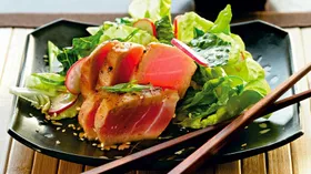 Рецепты с алкоголем, соусами и кунжутом