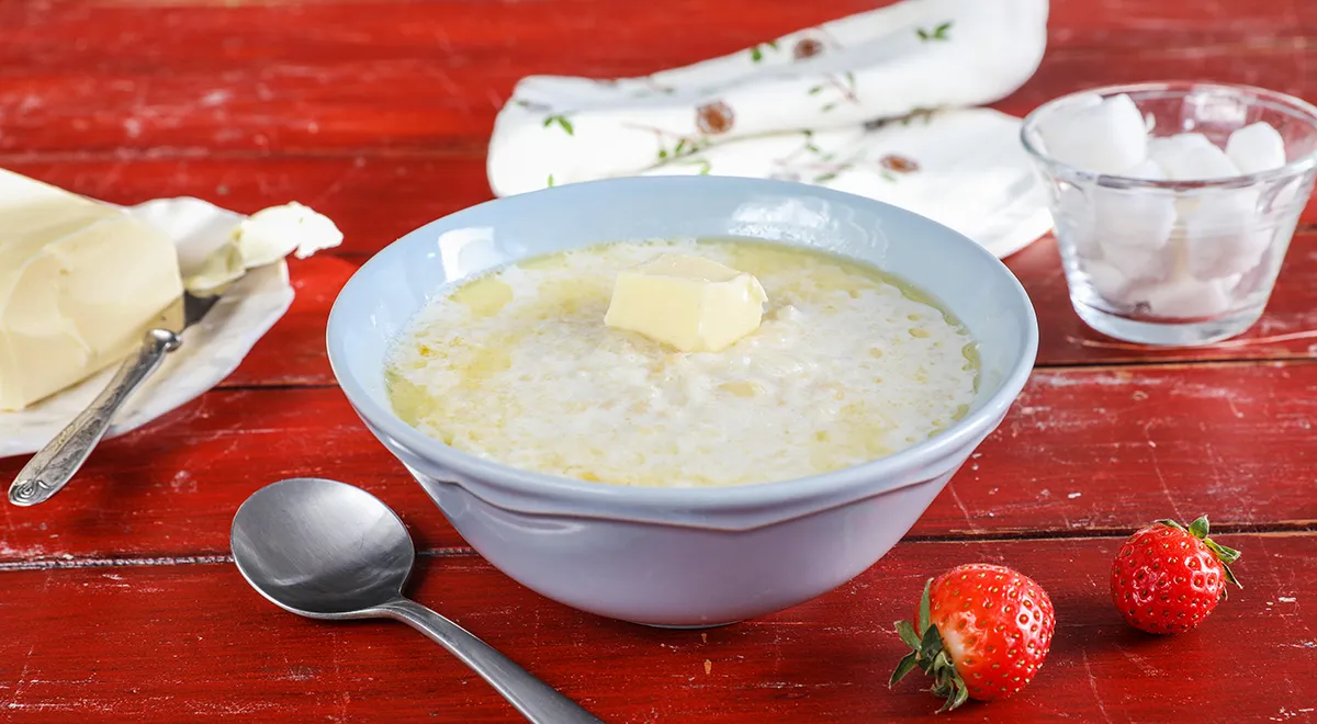 Рецепт затирки на молоке (можно использовать цельное молоко)