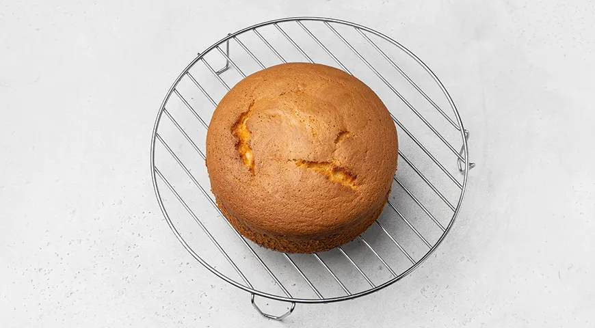 Бисквитный торт с кремом пломбир