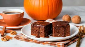 Шоколадно-тыквенный брауни