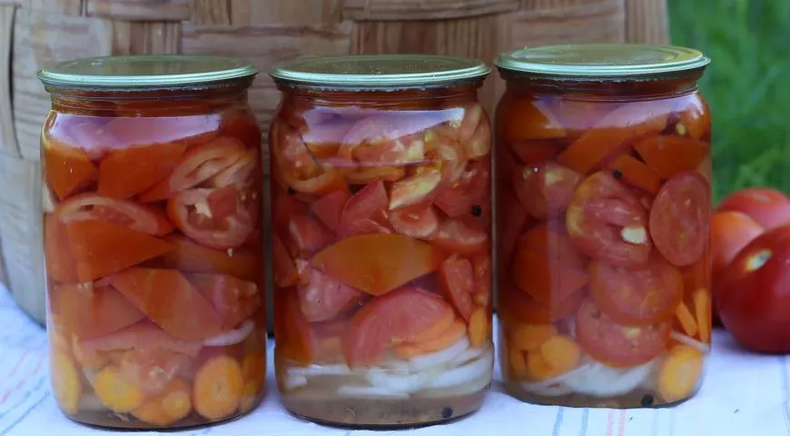 Консервация помидоров с луком - рецепт | РБК Украина