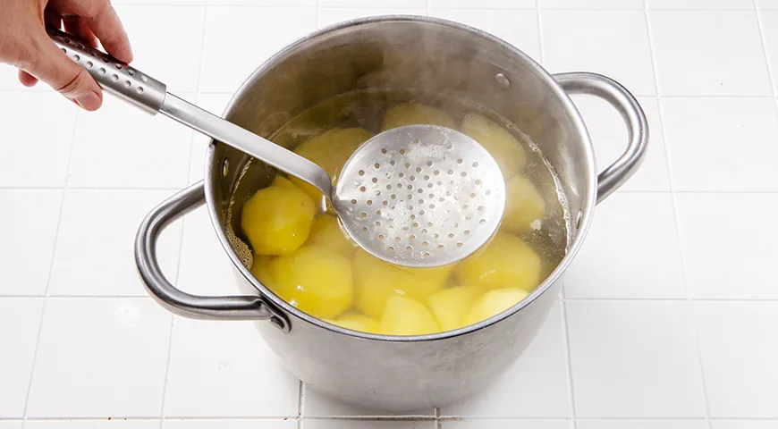 Пюре с сыром и луком