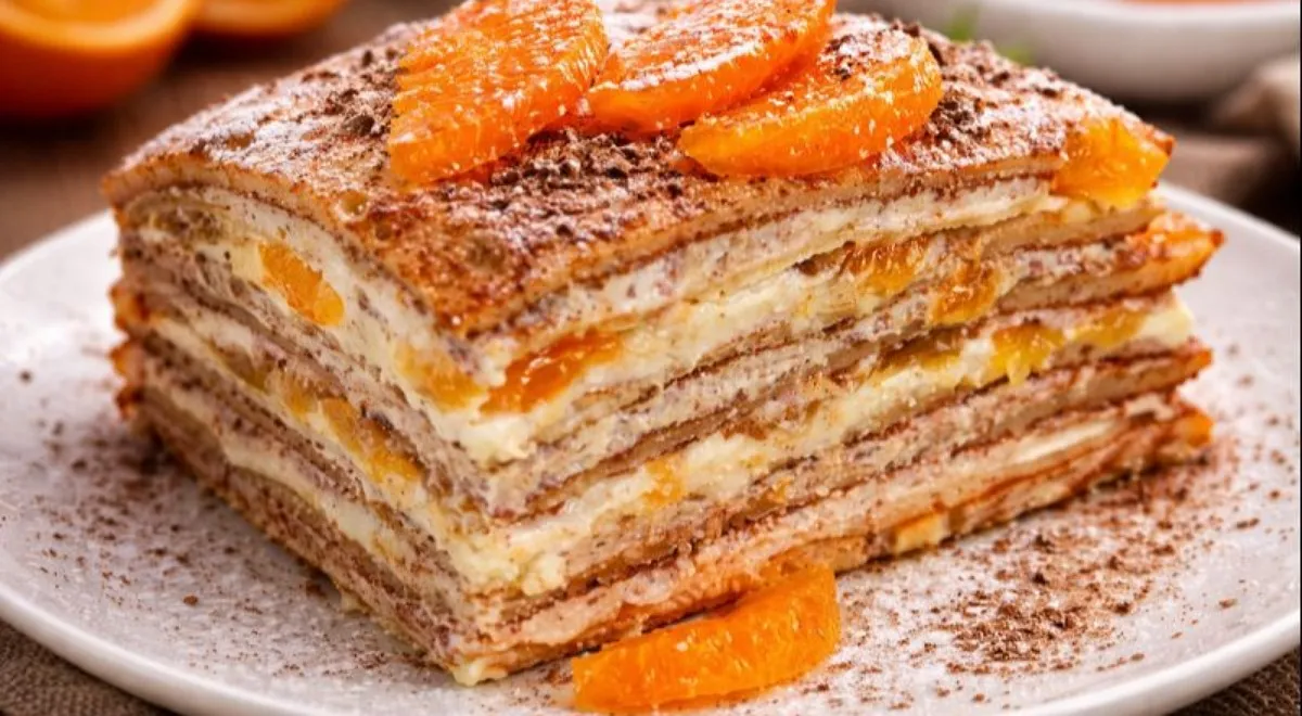 Сладкий блинчатый торт